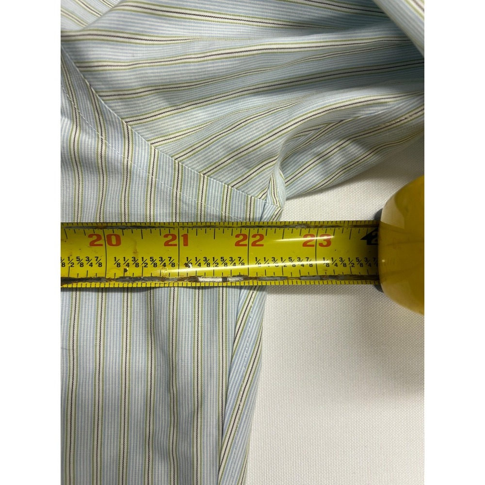 Lot of 2-Brooks Brothers Slim Fit Non-Iron Dress Shirt Blue Cotton 15.5-36 - Picture 7 of 16